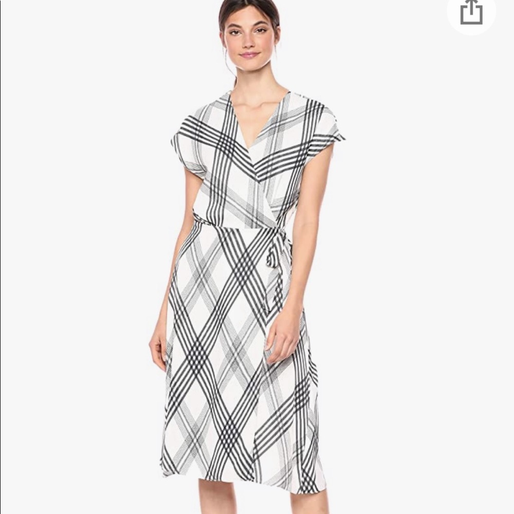 NWT Joie Bethwyn B plaid wrap dress, sz XS